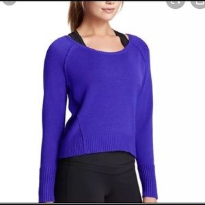 🚫 SOLD |Athleta Kingsley Cropped Royal Pullover Sweater